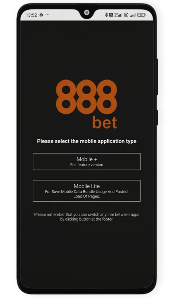 888bet’s mobile app for Android