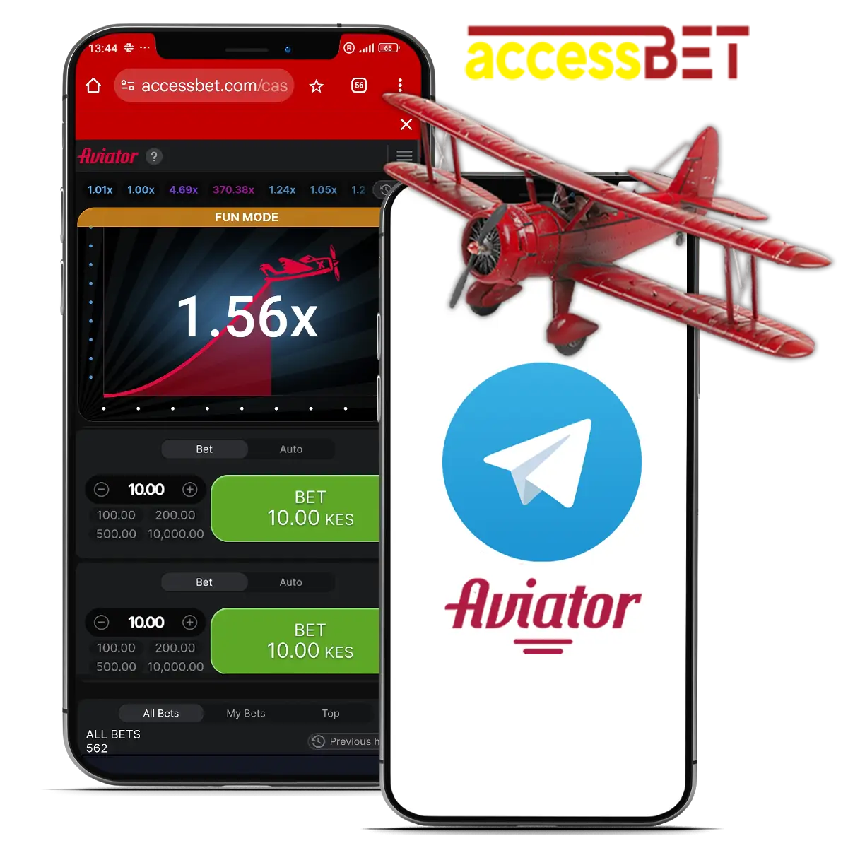 By joining Accessbet Telegram Channel, you’ll access Aviator signals to help you win more and bet responsibly