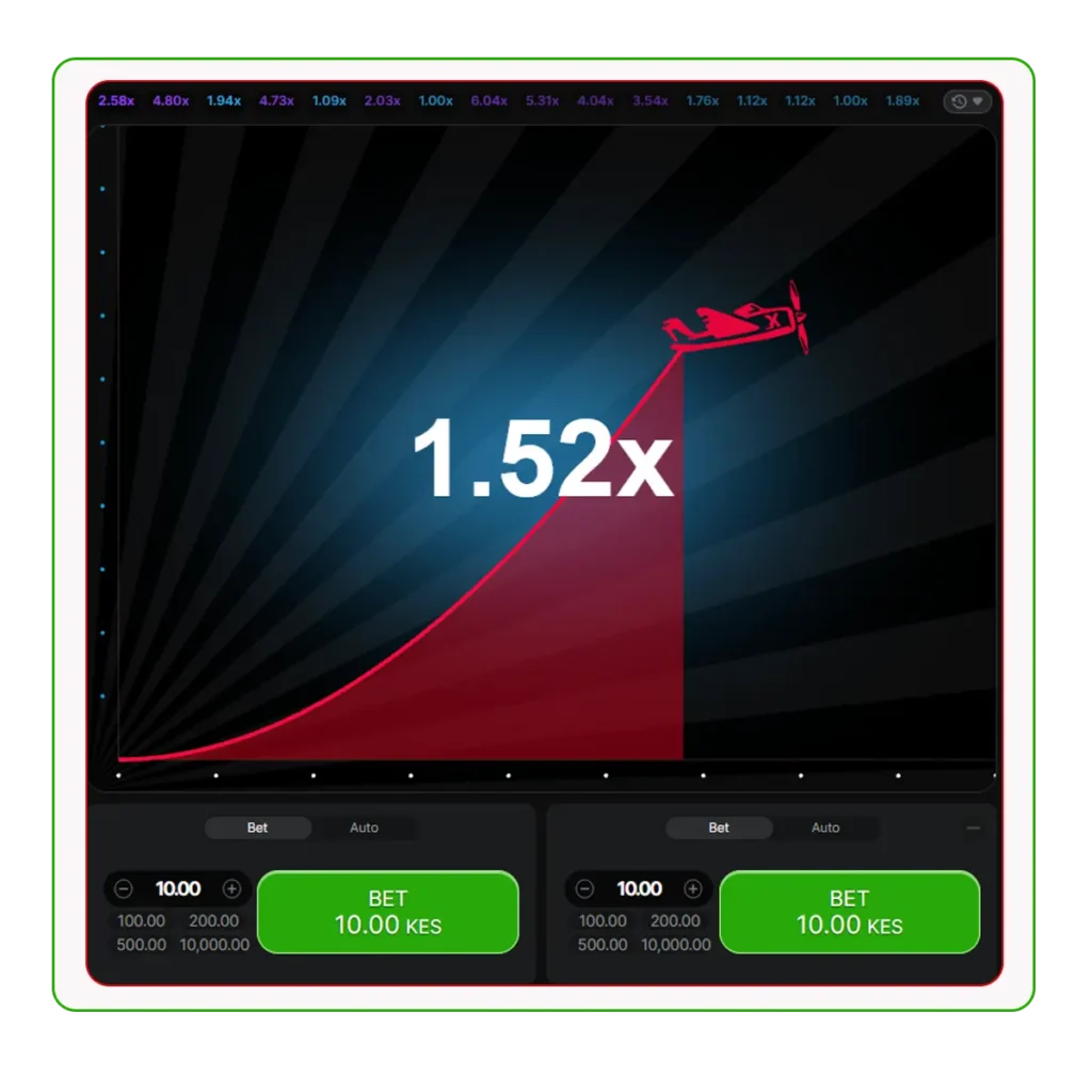 Dynamic bet size method in the Aviator game