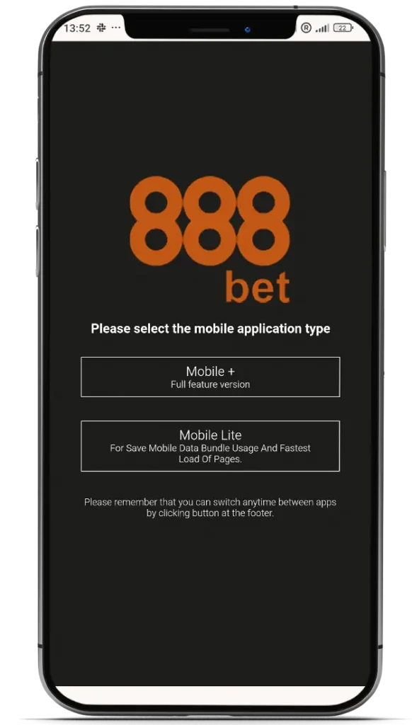 888bet’s mobile app for iOS